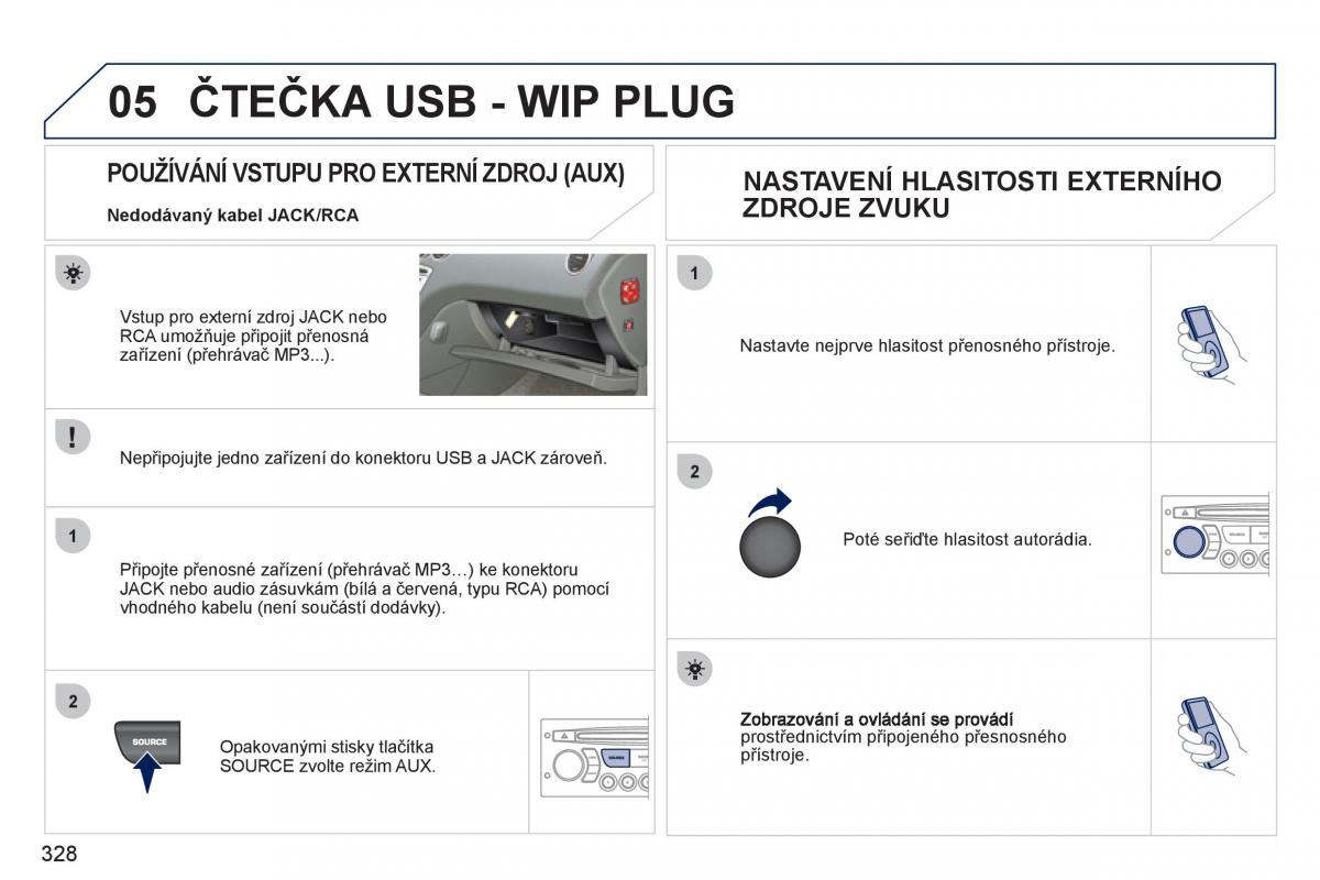 Peugeot 308 SW I 1 navod k obsludze / page 330