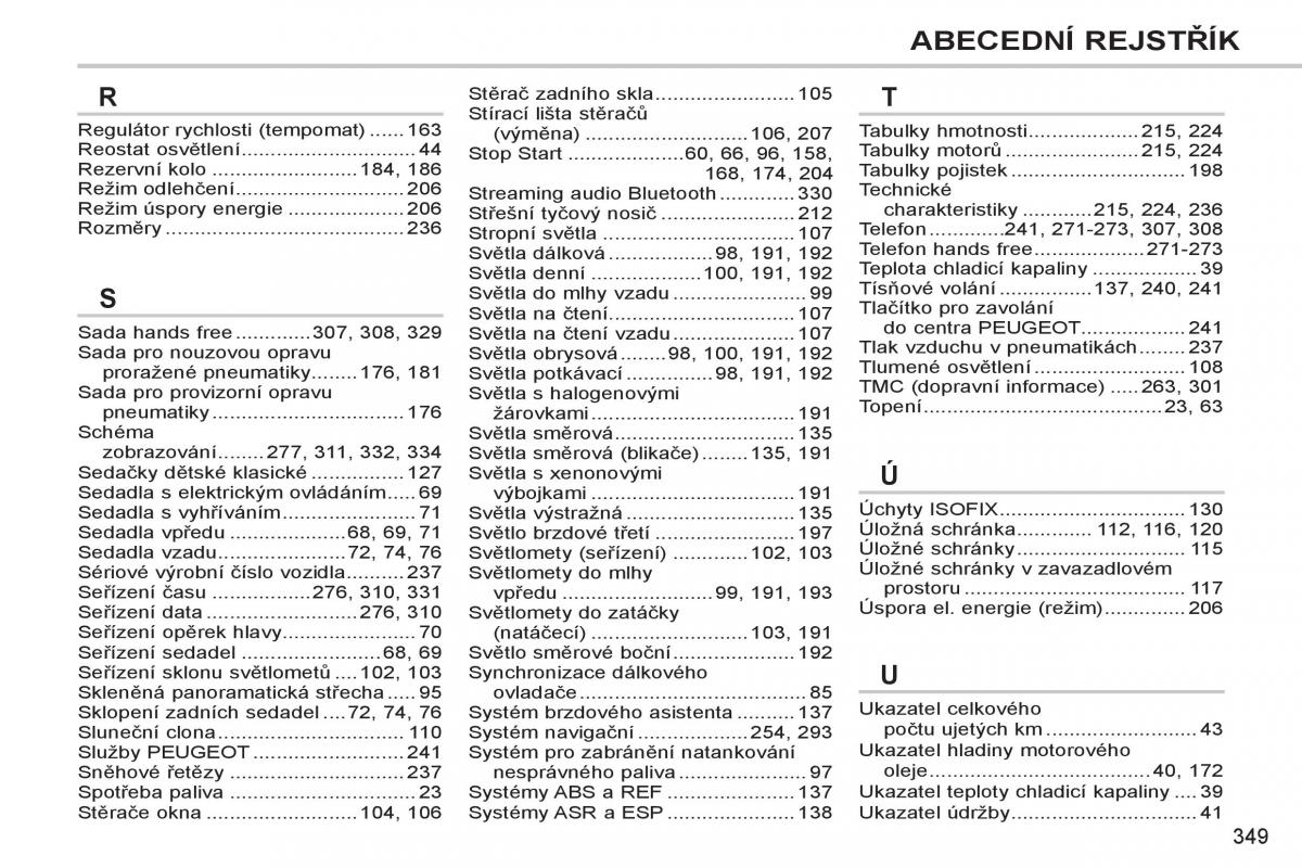 Peugeot 308 SW I 1 navod k obsludze / page 351