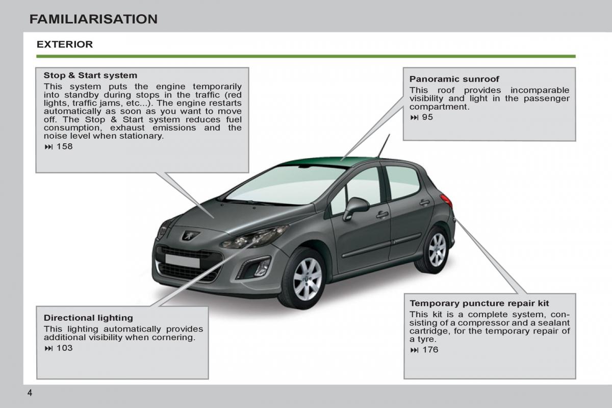 Peugeot 308 SW I 1 owners manual / page 6