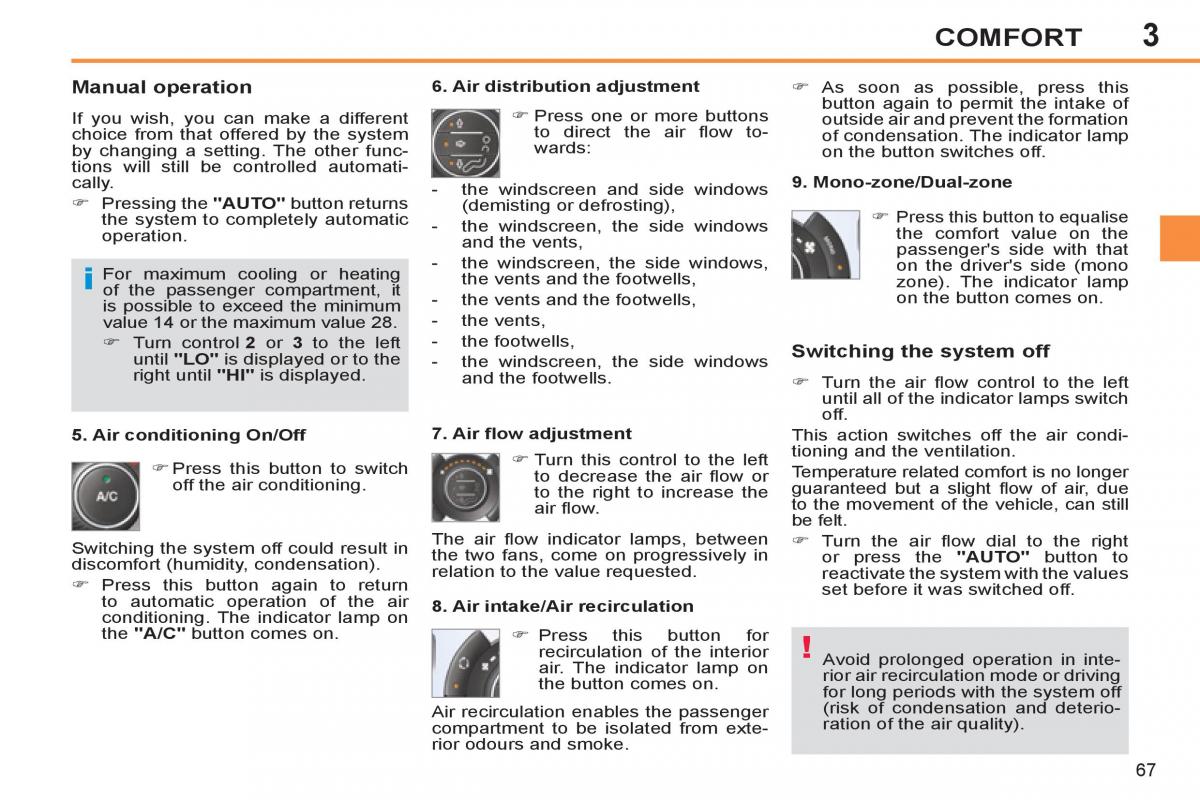 Peugeot 308 SW I 1 owners manual / page 69