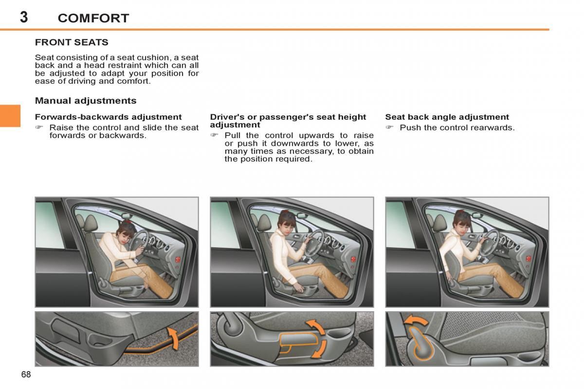 Peugeot 308 SW I 1 owners manual / page 70