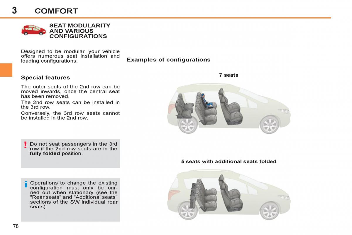 Peugeot 308 SW I 1 owners manual / page 80