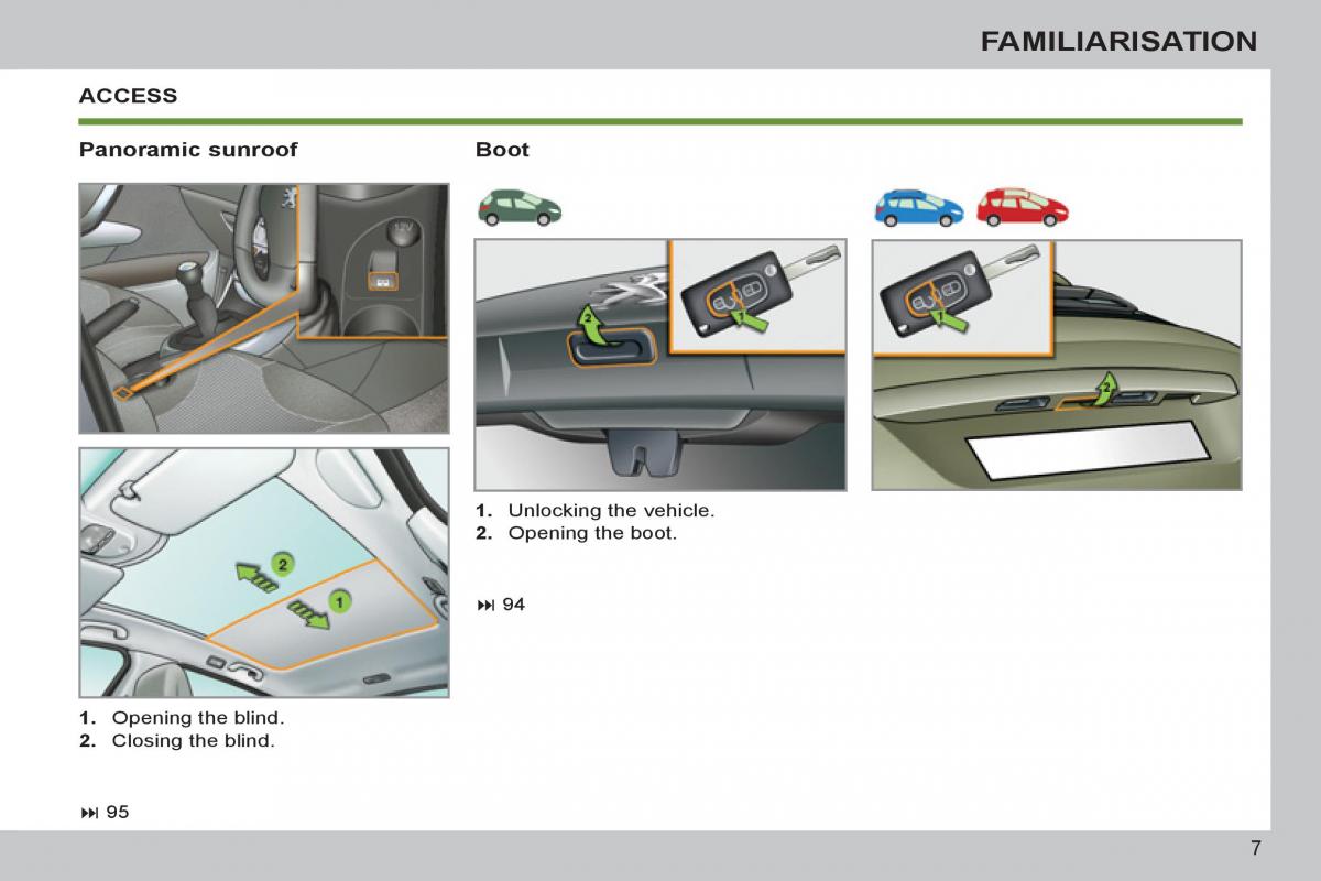 Peugeot 308 SW I 1 owners manual / page 9