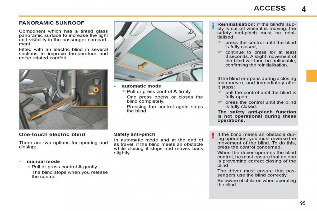 Peugeot 308 SW I 1 owners manual / page 97