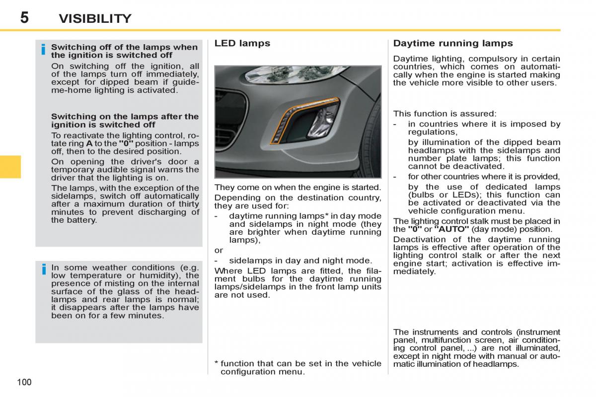 Peugeot 308 SW I 1 owners manual / page 102