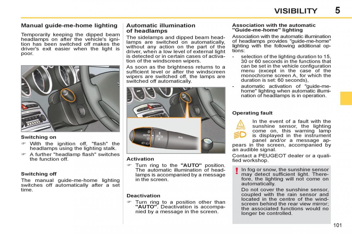 Peugeot 308 SW I 1 owners manual / page 103