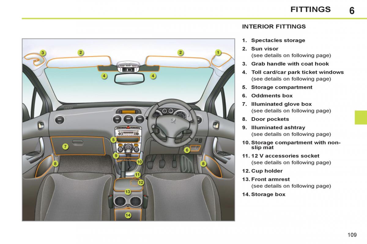 Peugeot 308 SW I 1 owners manual / page 111