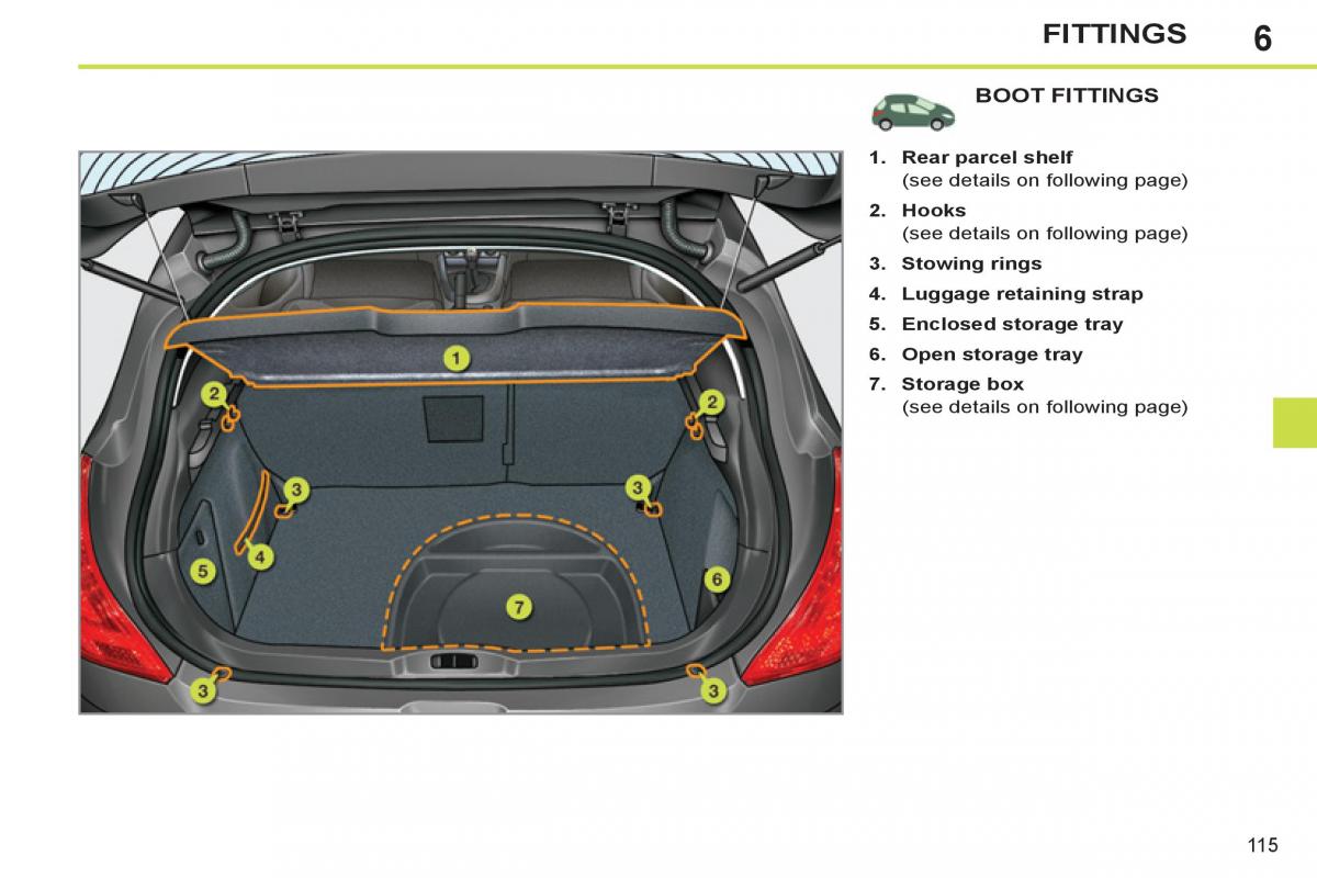 Peugeot 308 SW I 1 owners manual / page 117