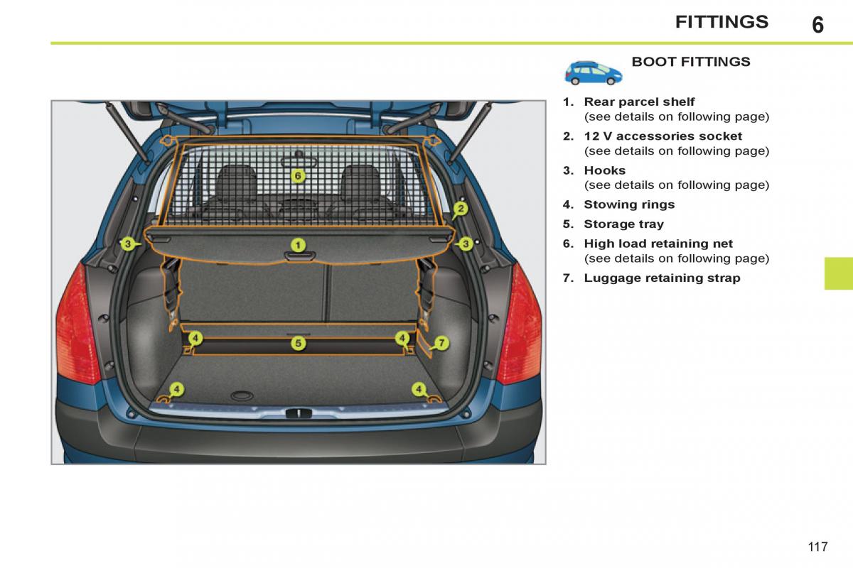 Peugeot 308 SW I 1 owners manual / page 119