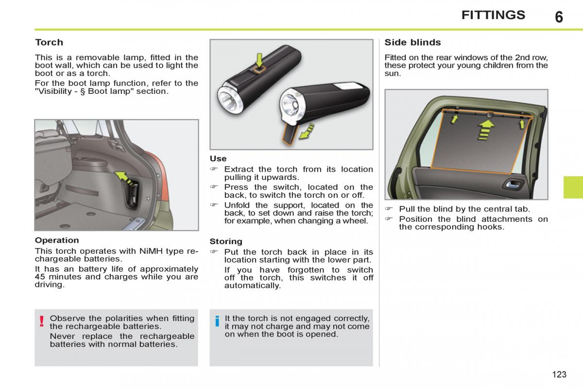 Peugeot 308 SW I 1 owners manual / page 125