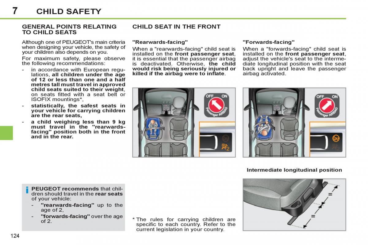 Peugeot 308 SW I 1 owners manual / page 126