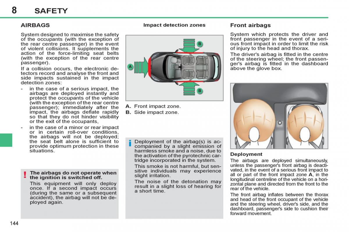 Peugeot 308 SW I 1 owners manual / page 146