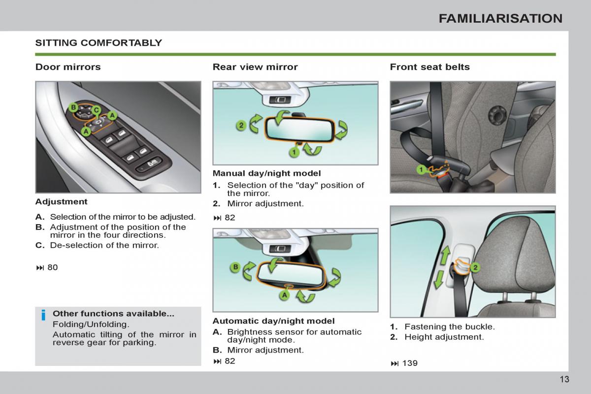 Peugeot 308 SW I 1 owners manual / page 15