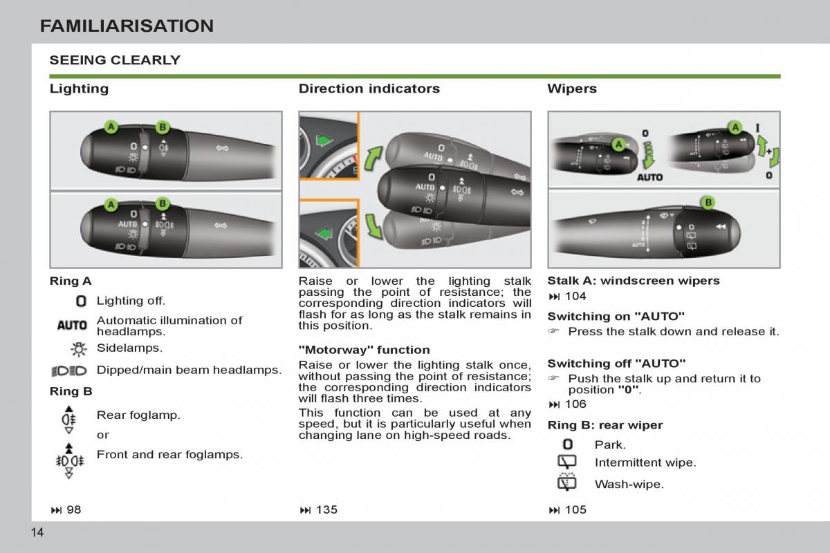 Peugeot 308 SW I 1 owners manual / page 16