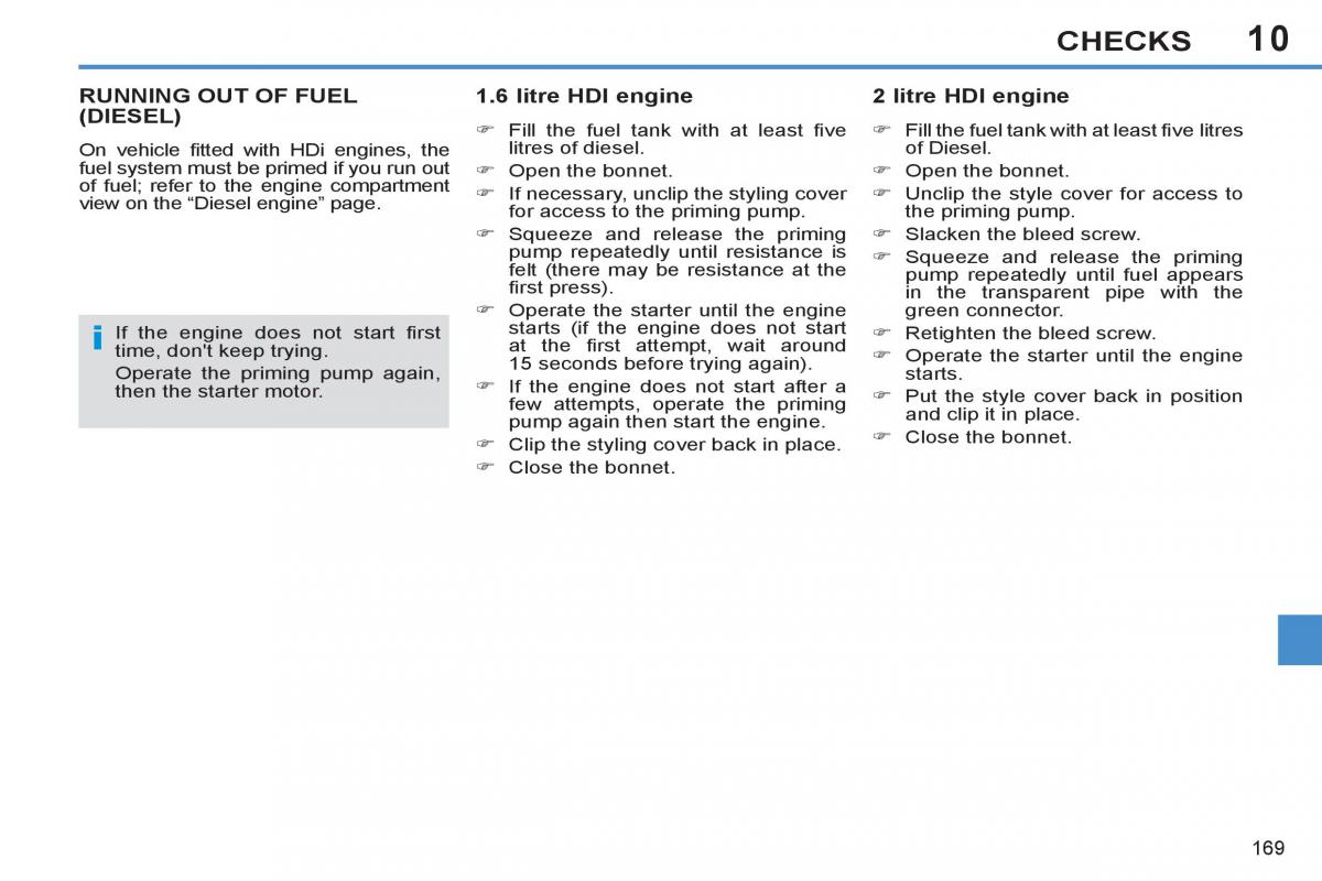 Peugeot 308 SW I 1 owners manual / page 171