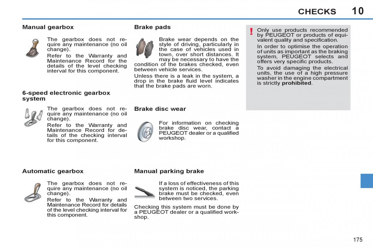 Peugeot 308 SW I 1 owners manual / page 177