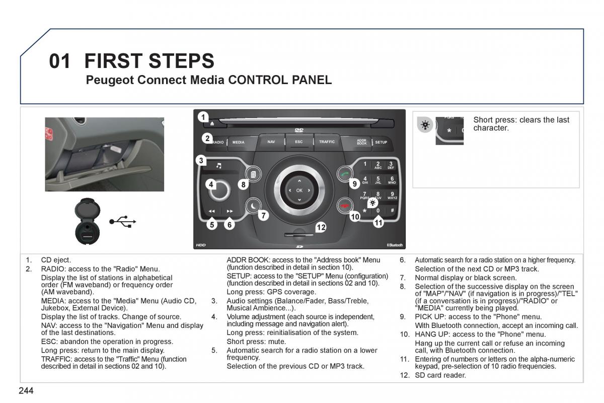 Peugeot 308 SW I 1 owners manual / page 246