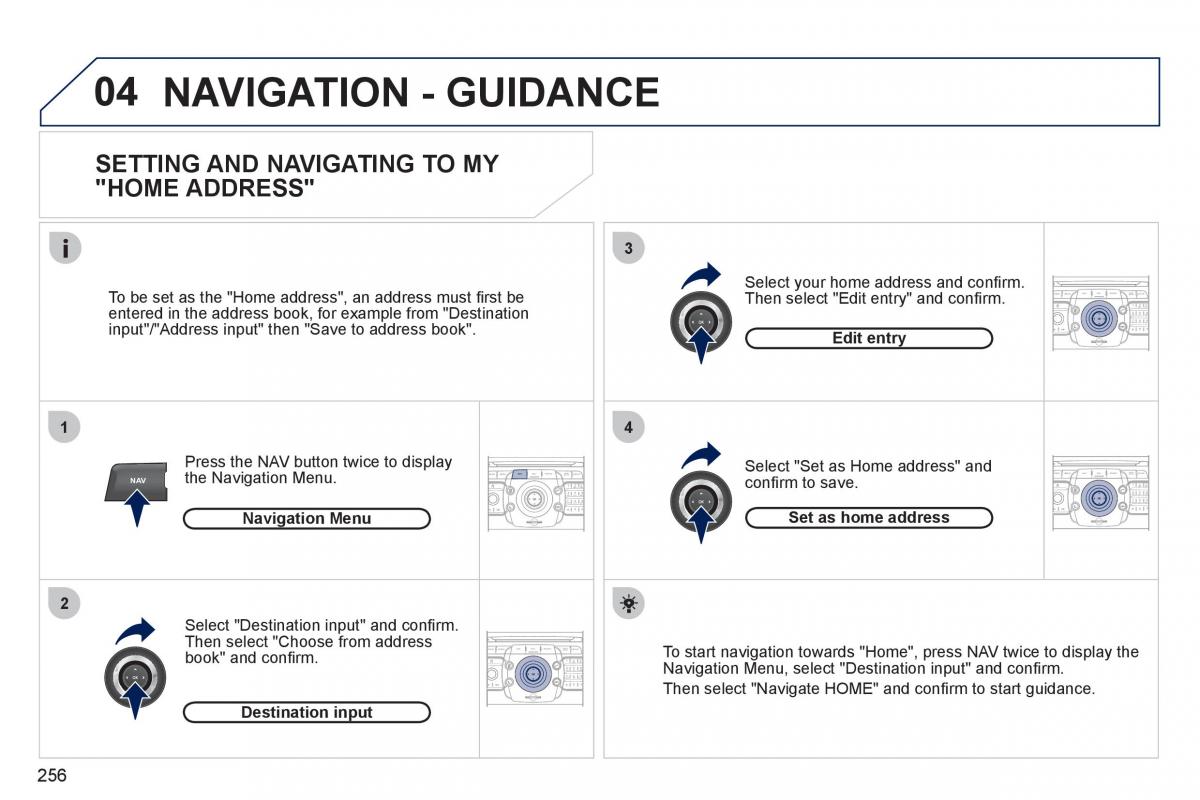 Peugeot 308 SW I 1 owners manual / page 258