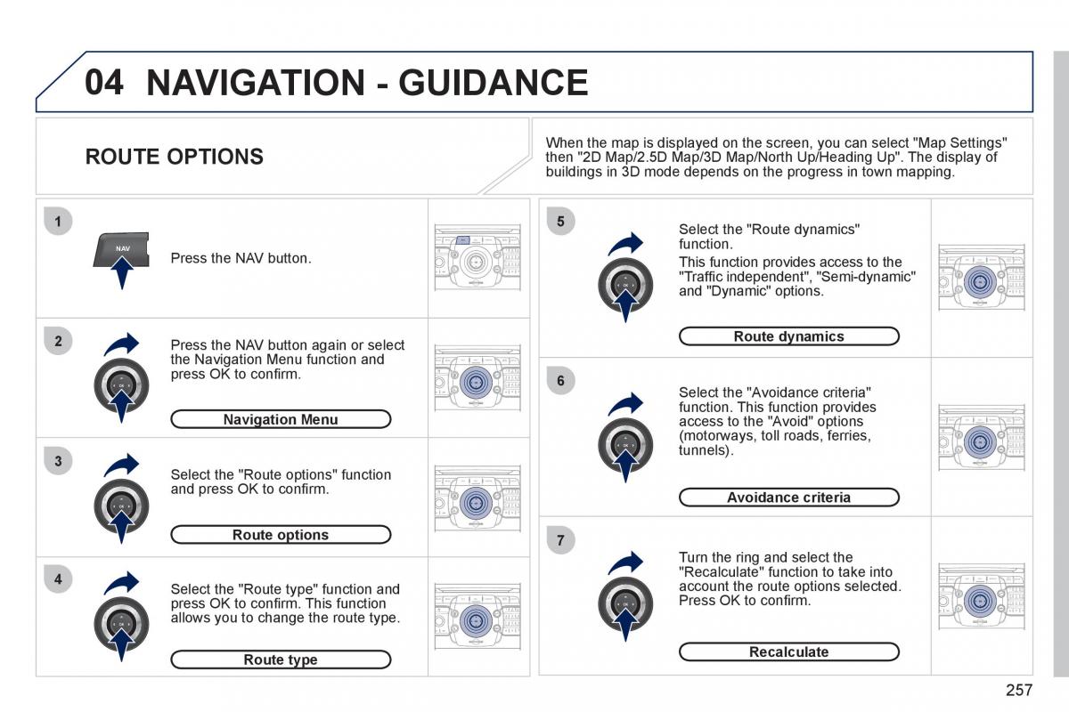 Peugeot 308 SW I 1 owners manual / page 259