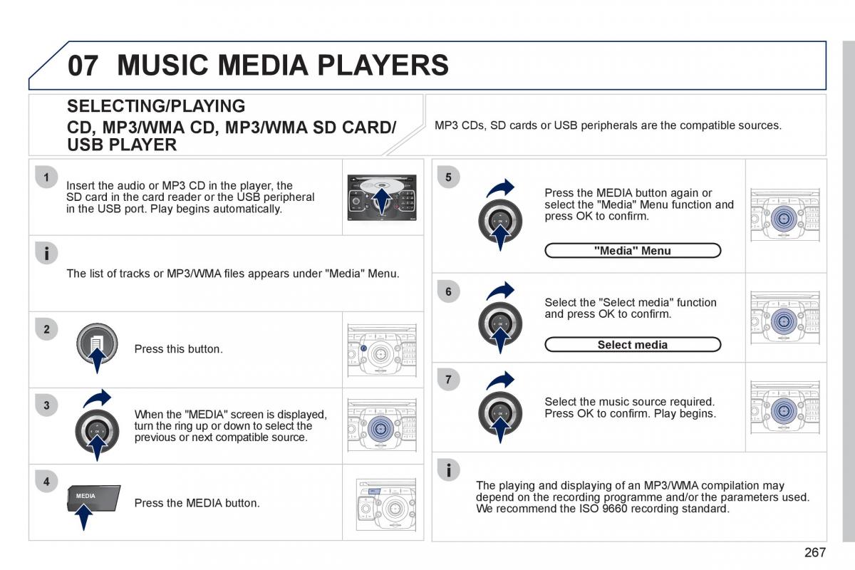 Peugeot 308 SW I 1 owners manual / page 269