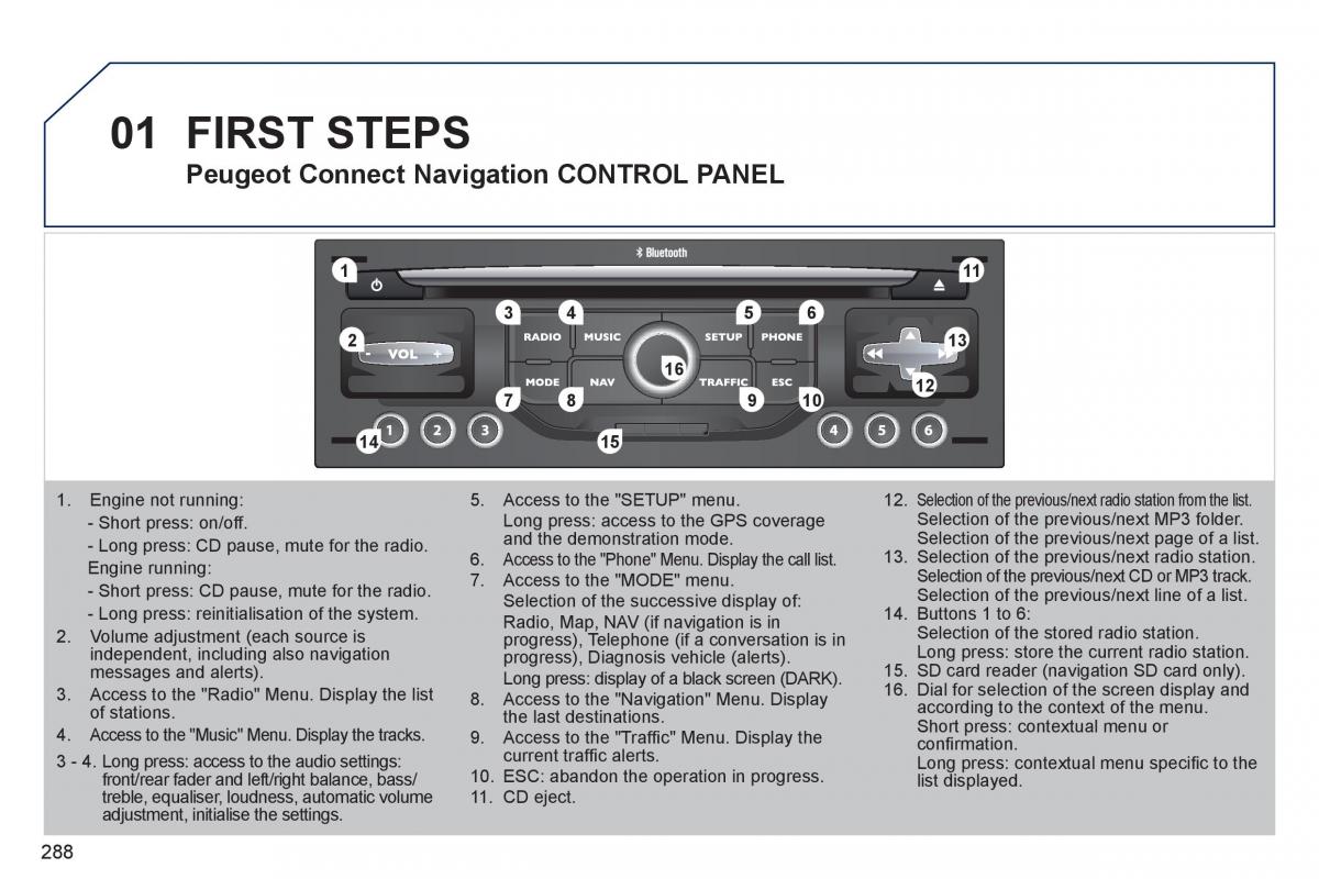 Peugeot 308 SW I 1 owners manual / page 290