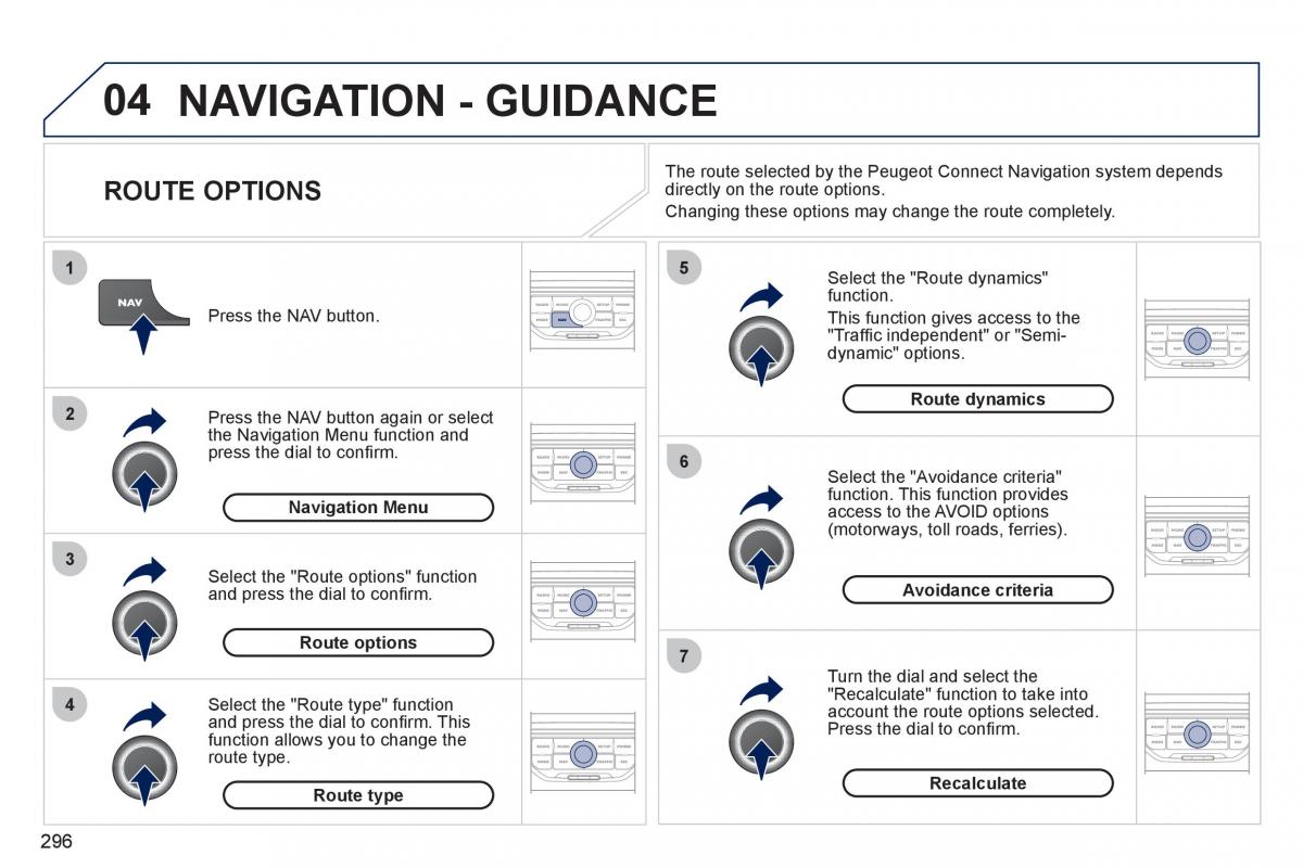 Peugeot 308 SW I 1 owners manual / page 298