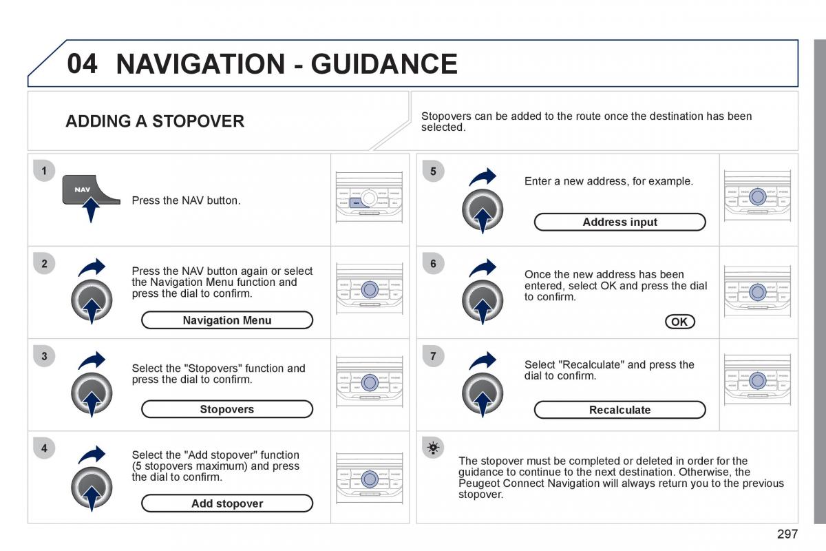 Peugeot 308 SW I 1 owners manual / page 299