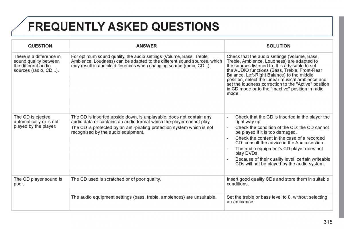 Peugeot 308 SW I 1 owners manual / page 317