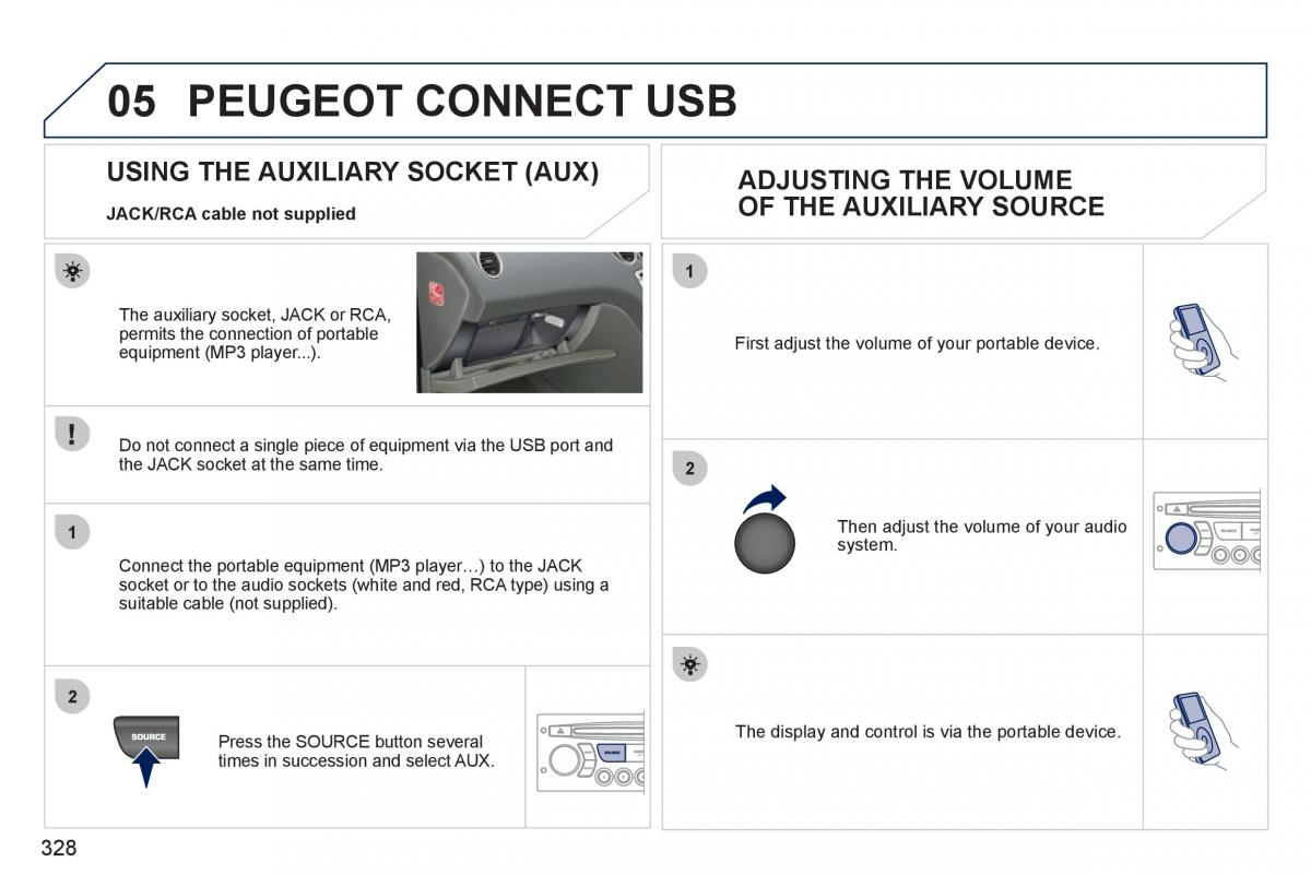 Peugeot 308 SW I 1 owners manual / page 330