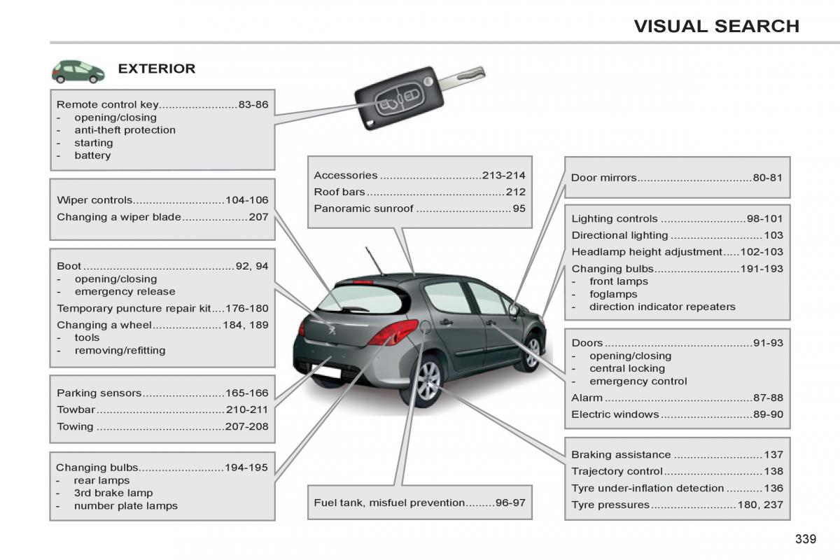 Peugeot 308 SW I 1 owners manual / page 341