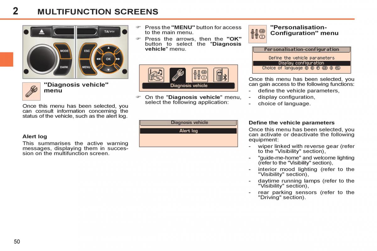 Peugeot 308 SW I 1 owners manual / page 52