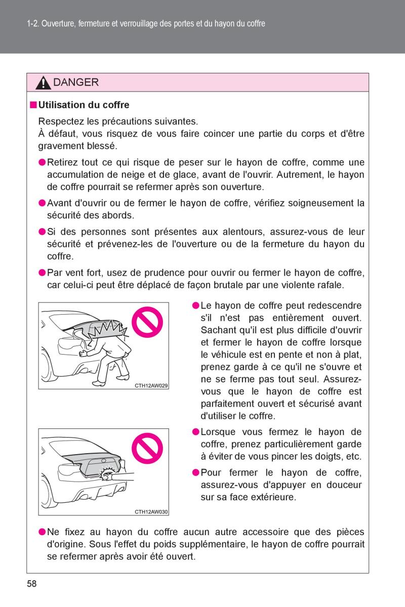 Subaru BRZ manuel du proprietaire / page 59