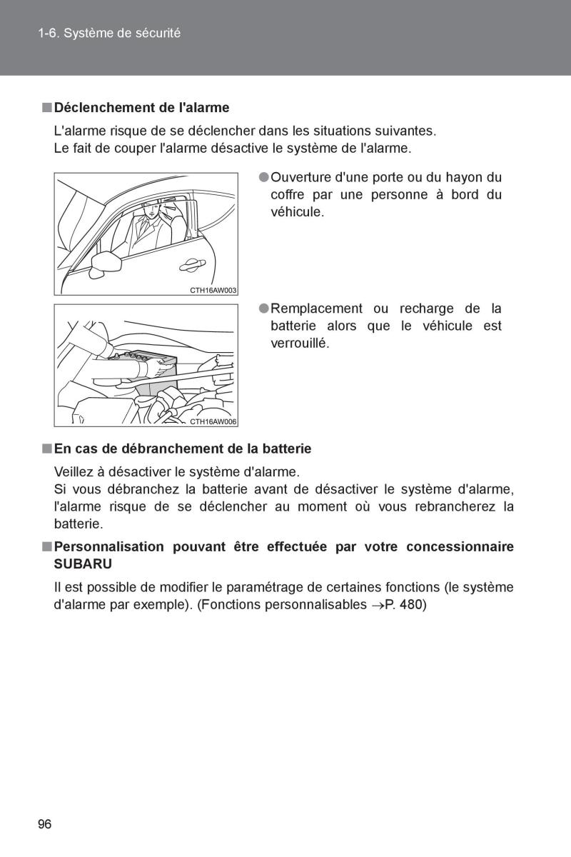 Subaru BRZ manuel du proprietaire / page 97