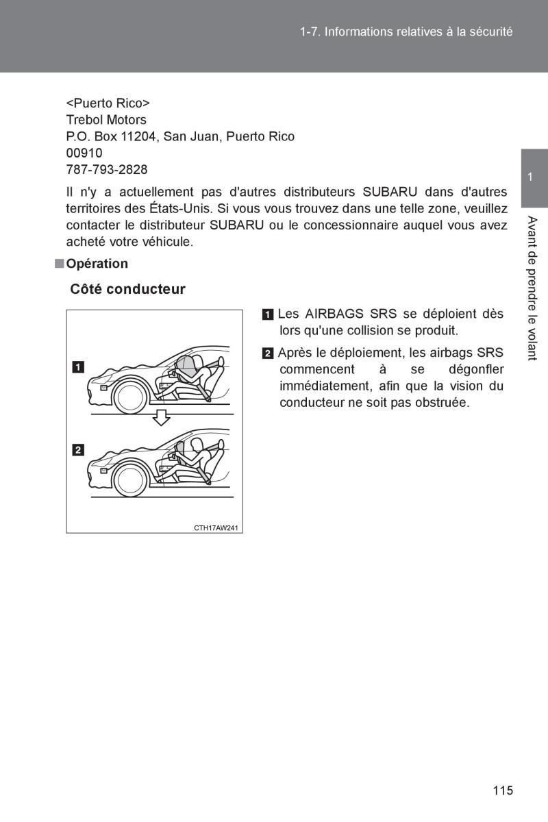 Subaru BRZ manuel du proprietaire / page 116