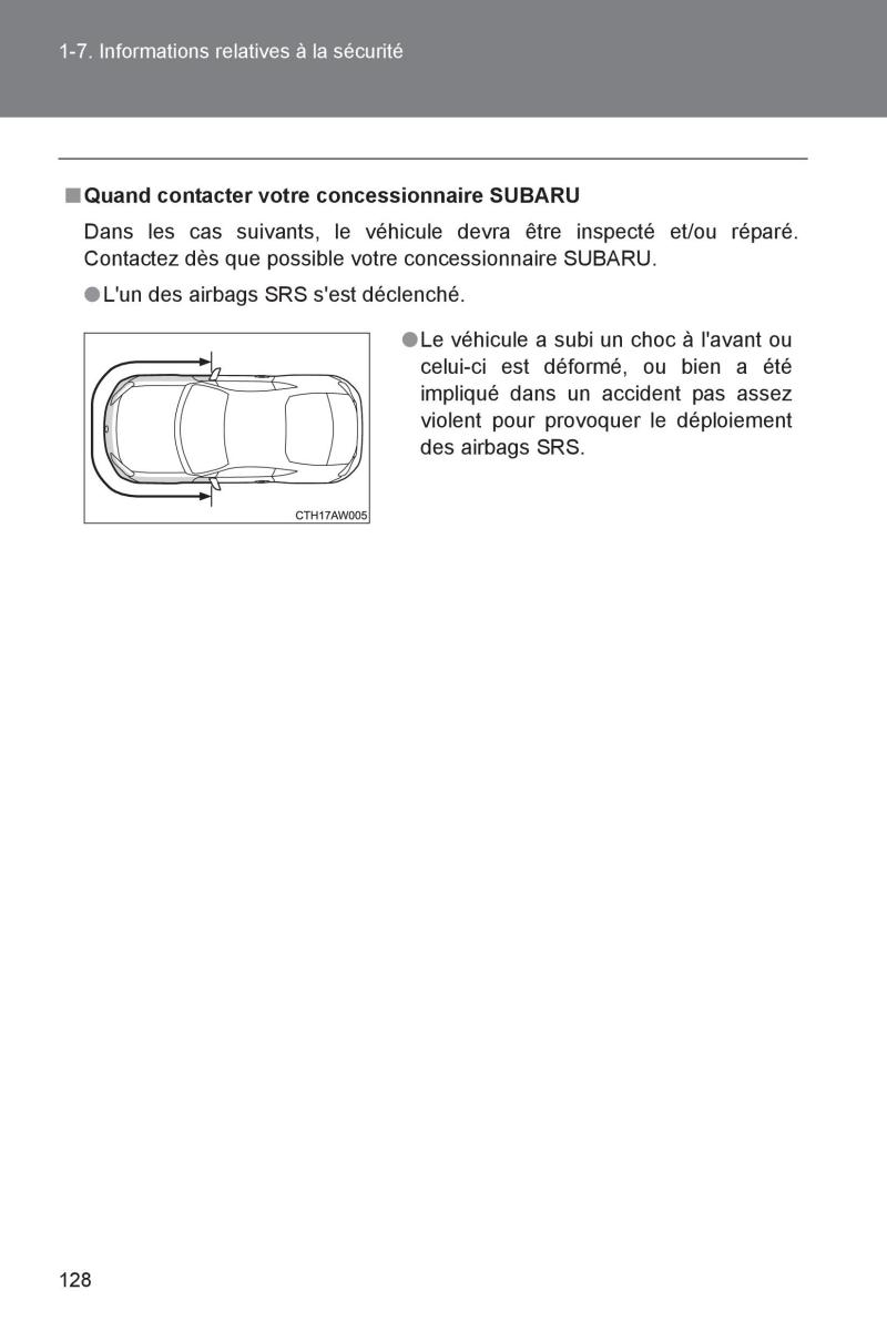 Subaru BRZ manuel du proprietaire / page 129