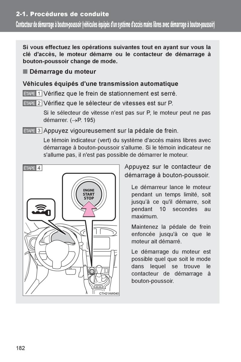 Subaru BRZ manuel du proprietaire / page 182