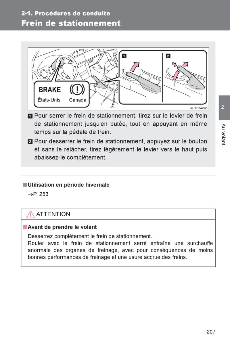 Subaru BRZ manuel du proprietaire / page 207