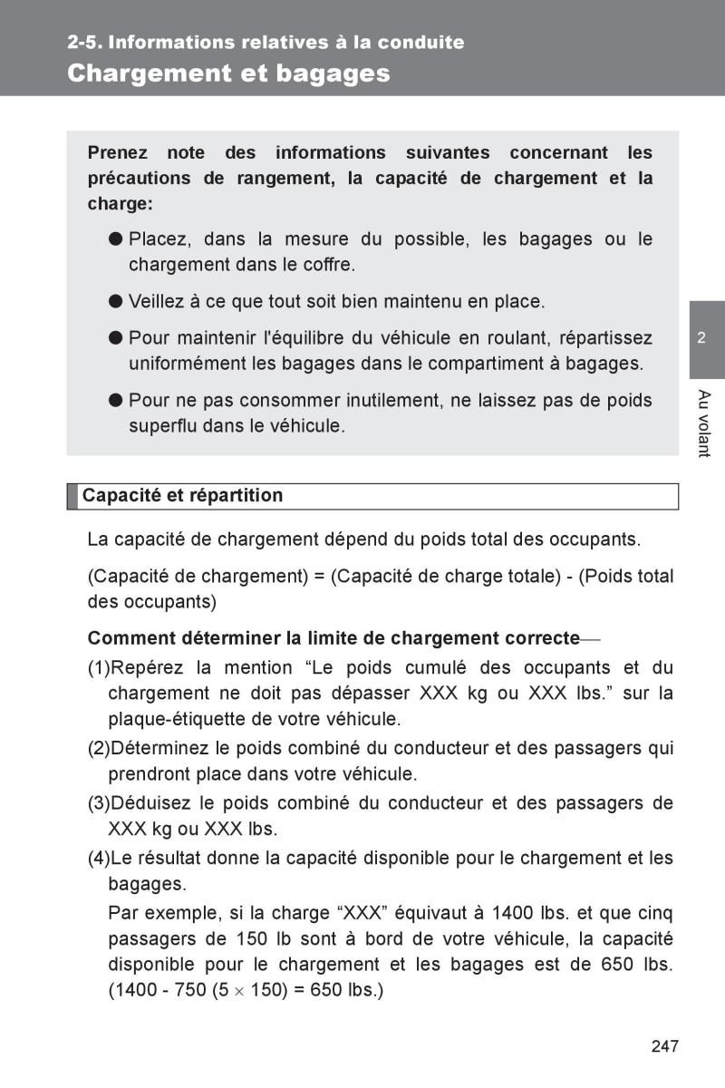 Subaru BRZ manuel du proprietaire / page 247