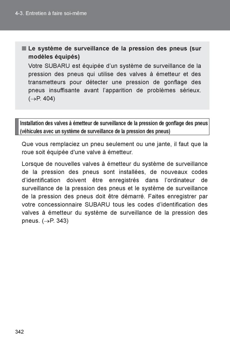 Subaru BRZ manuel du proprietaire / page 340