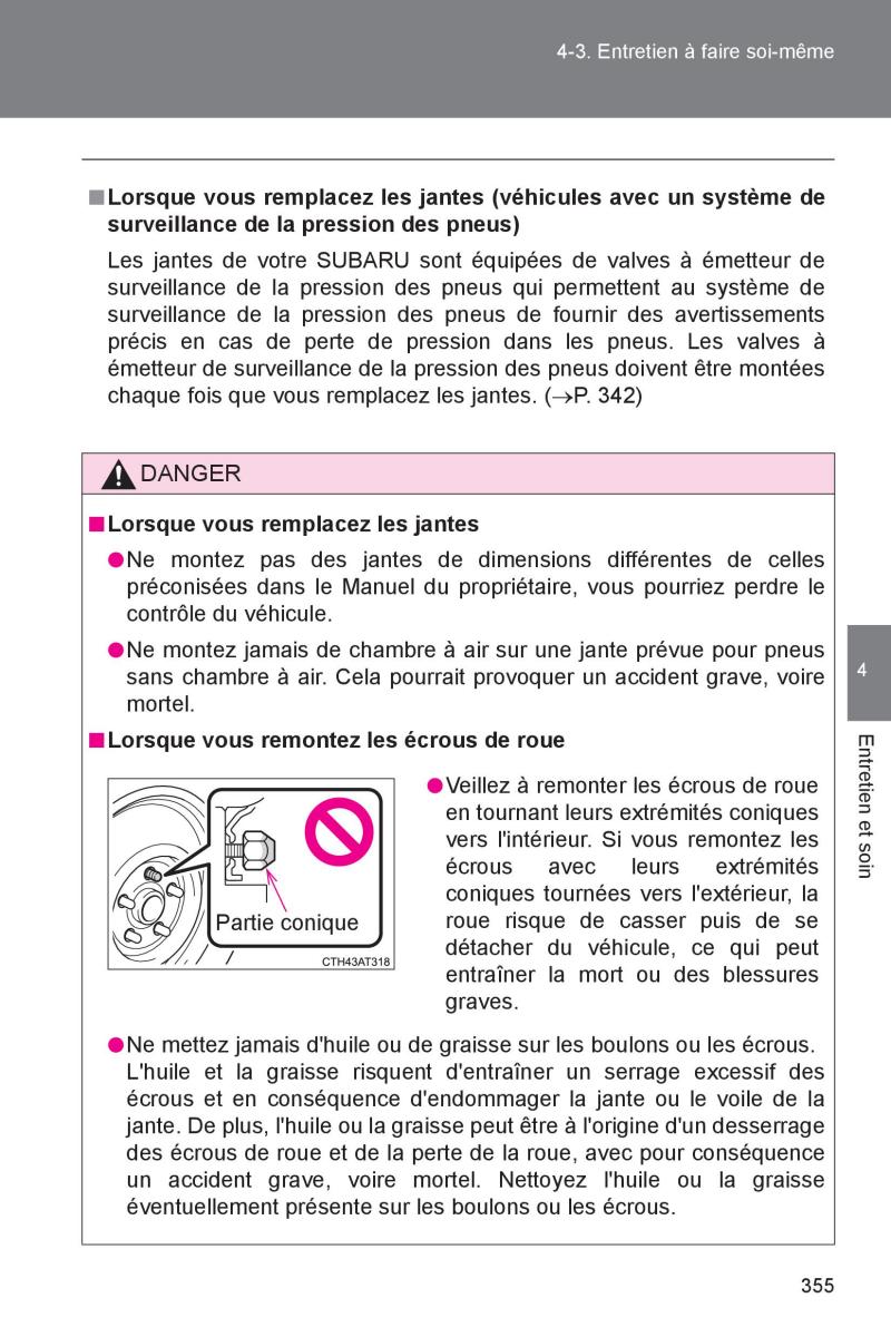 Subaru BRZ manuel du proprietaire / page 353