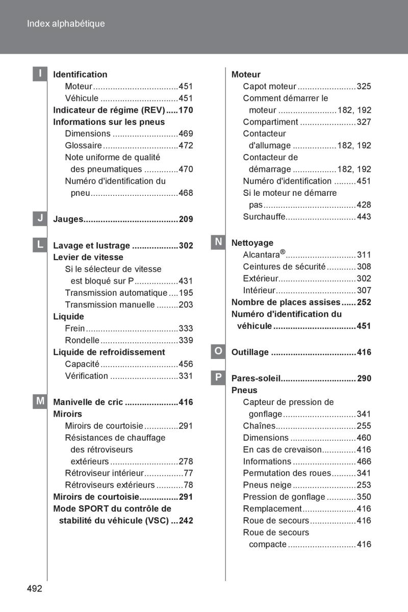 Subaru BRZ manuel du proprietaire / page 487