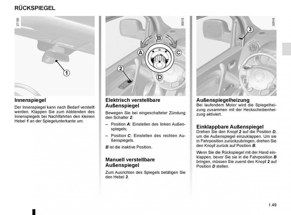 Renault Kangoo II 2 Handbuch / page 55