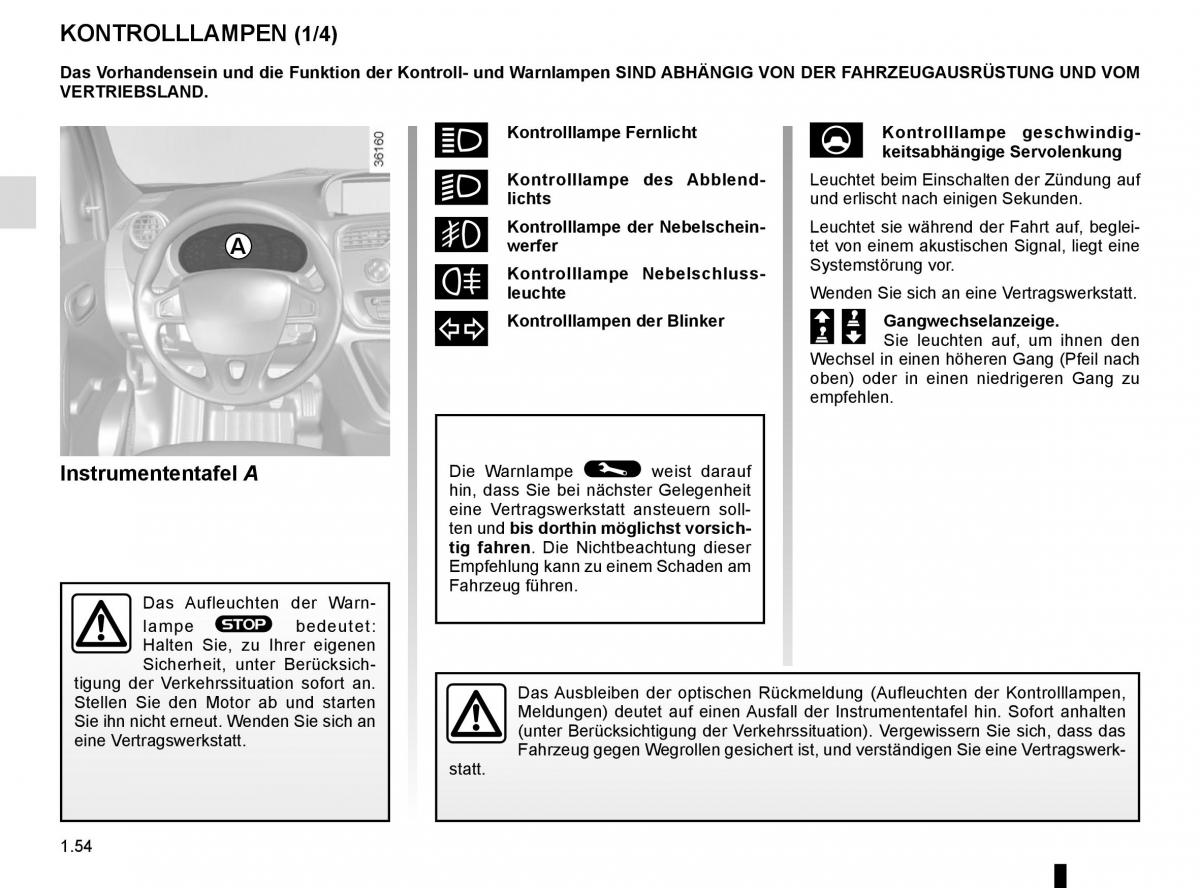 Renault Kangoo II 2 Handbuch / page 60