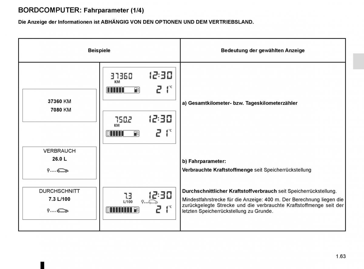 Renault Kangoo II 2 Handbuch / page 69