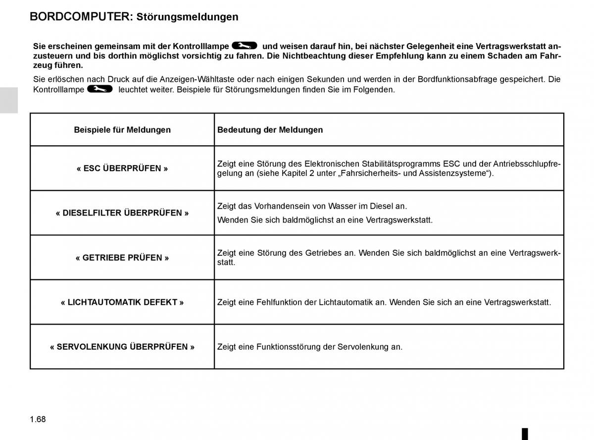 Renault Kangoo II 2 Handbuch / page 74