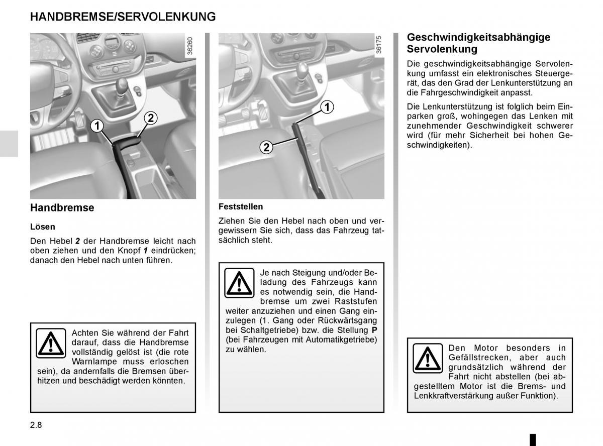 Renault Kangoo II 2 Handbuch / page 98