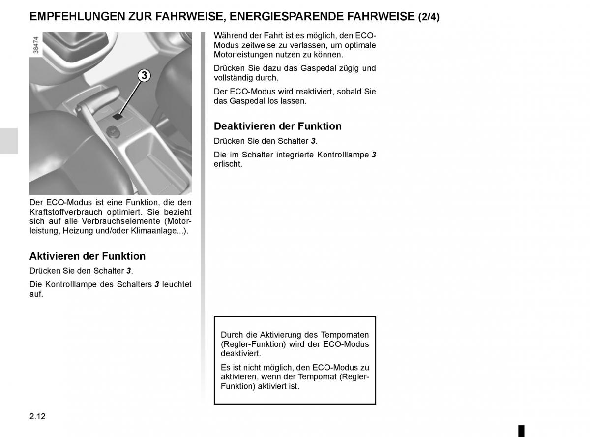 Renault Kangoo II 2 Handbuch / page 102