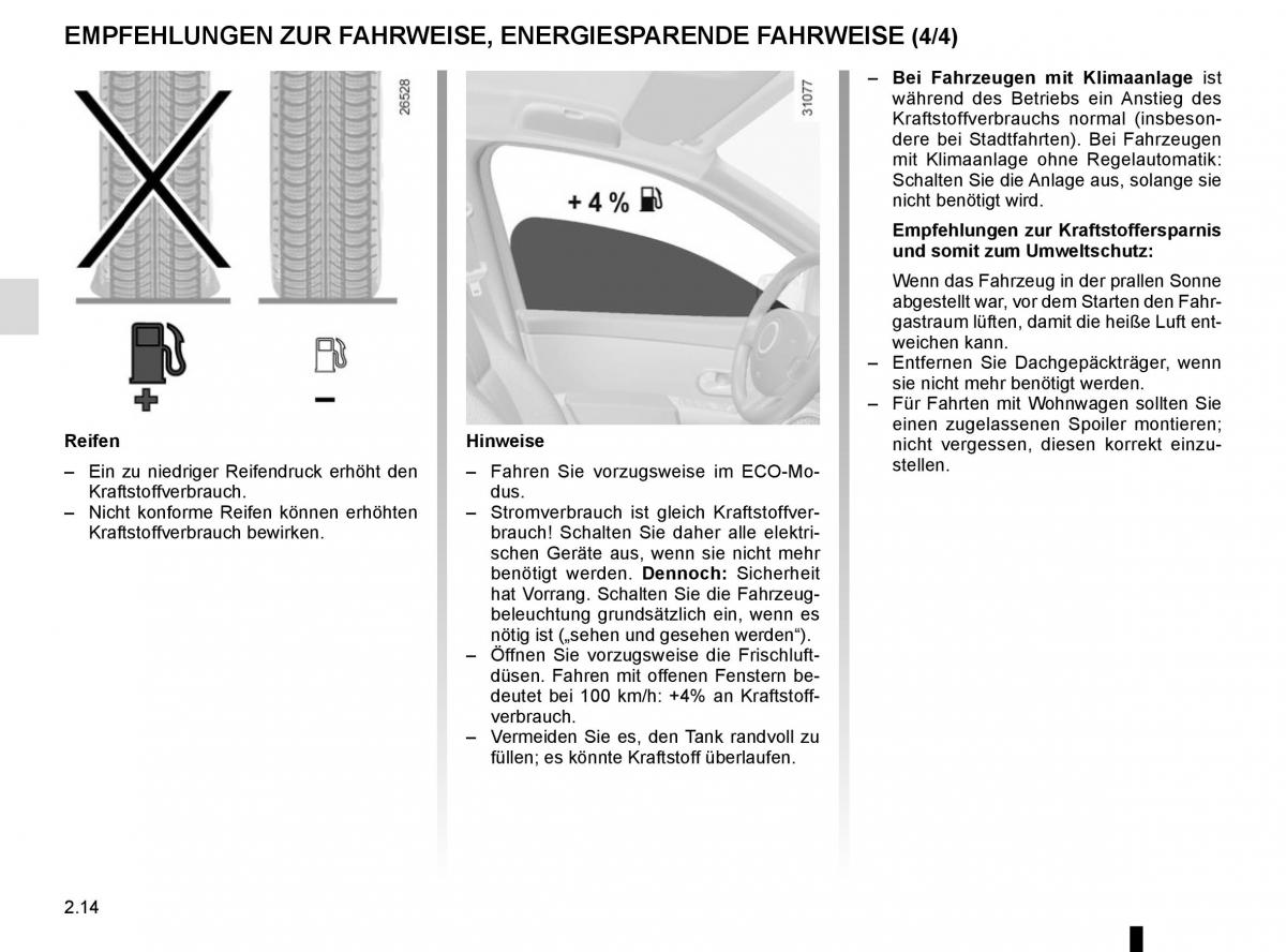 Renault Kangoo II 2 Handbuch / page 104