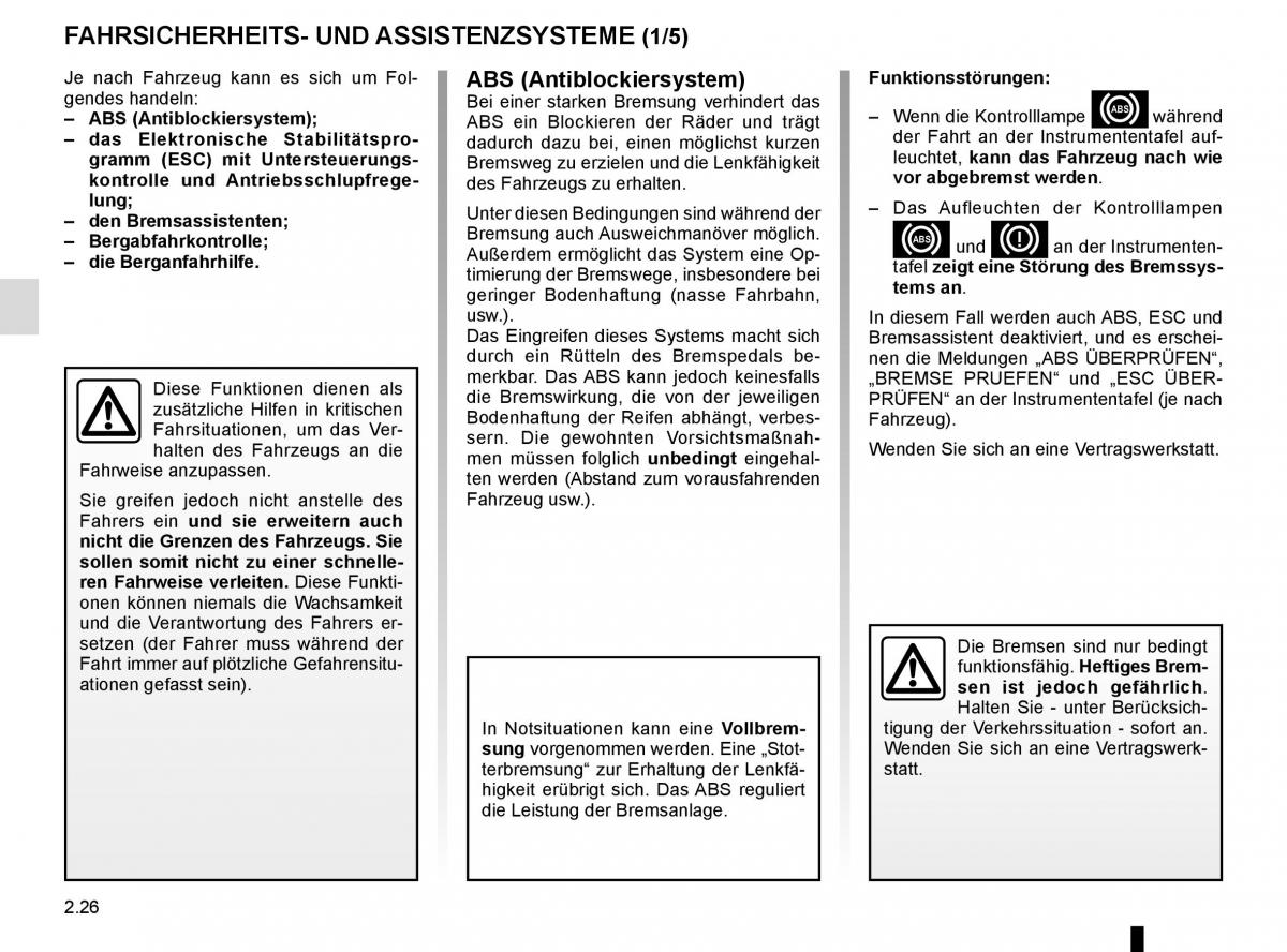 Renault Kangoo II 2 Handbuch / page 116