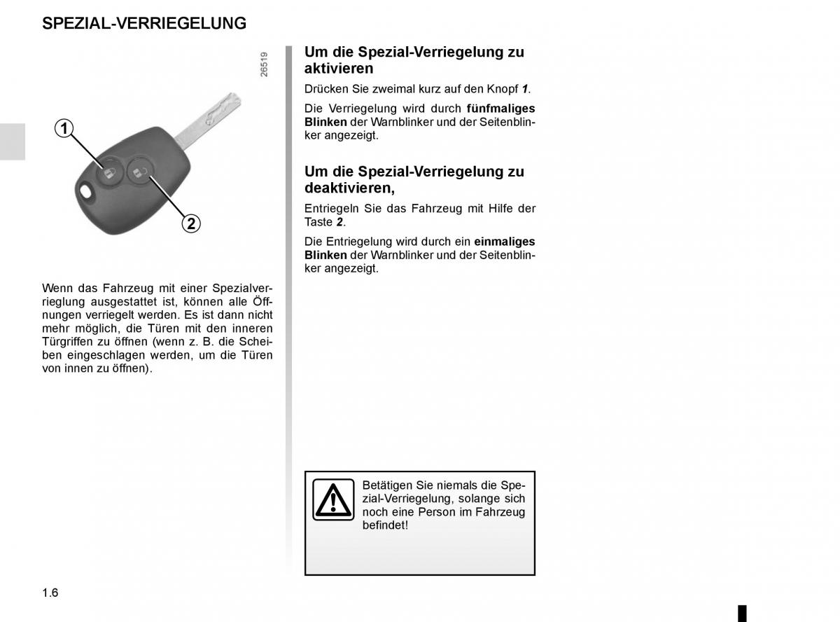 Renault Kangoo II 2 Handbuch / page 12